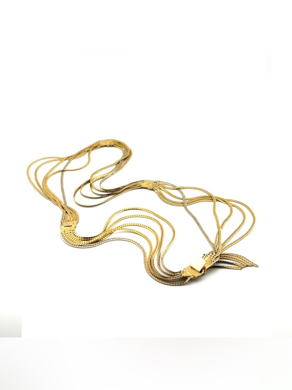 CHRISTIAN DIOR VINTAGE 1970’s GOLD-PLATED
SWAG NECKLACE BELT - Picture 7 of 9